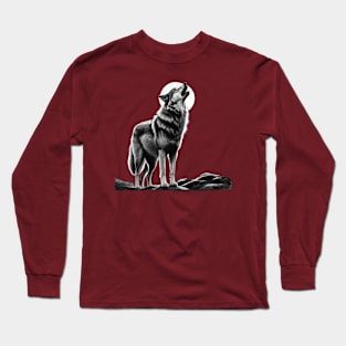 gray wolf Long Sleeve T-Shirt